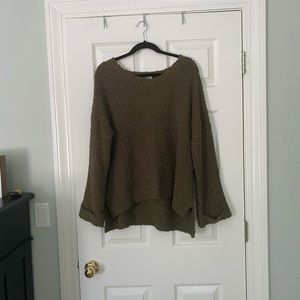 Green Popcorn Sweater